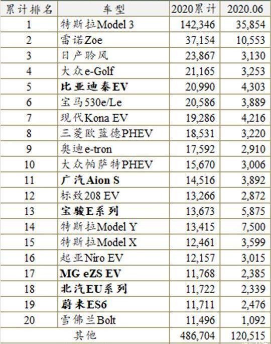 BYD, Volkswagen, Tesla, Mercedes-Benz, BMW
