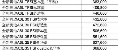 奧迪,奧迪A6,奧迪A6L,大眾,一汽